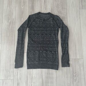 lululemon Patterned Long Sleeve Top